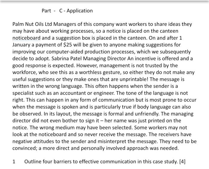 Please help me.Thanks Part - C - Application Palm