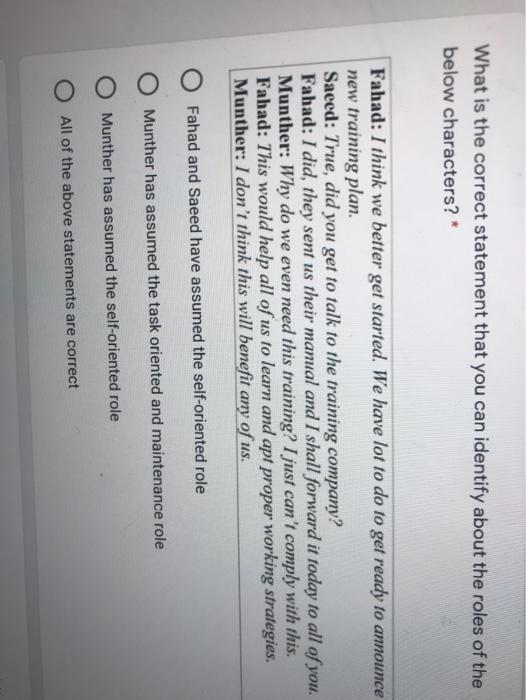 What is the correct statement that you can