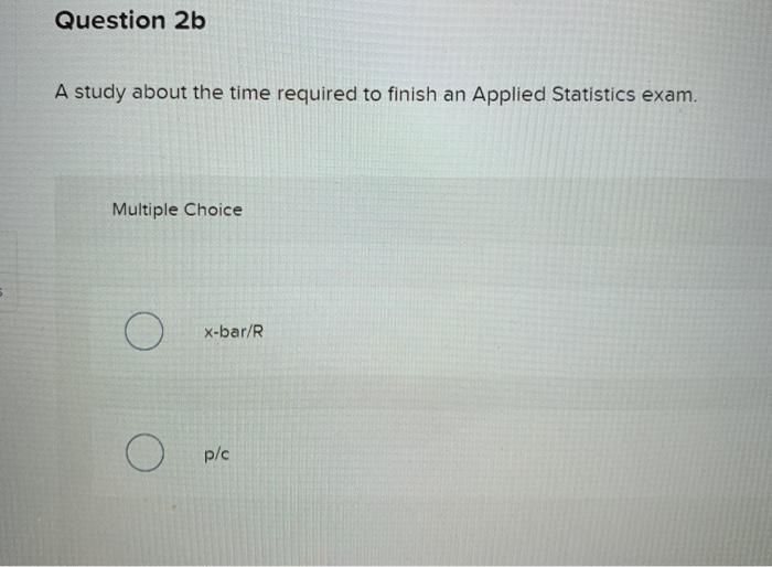 Which control chart would be most appropriate?