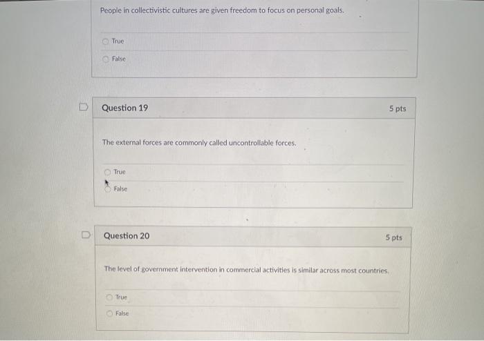 People in collectivistic cultures are given