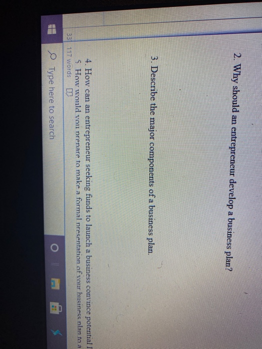 2. Why should an entrepreneur develop a business