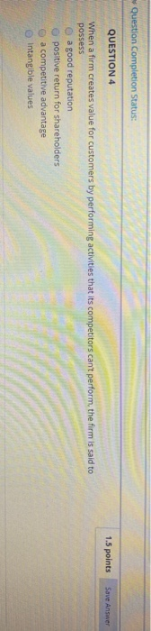 1.5 points Save Answer Question Completion