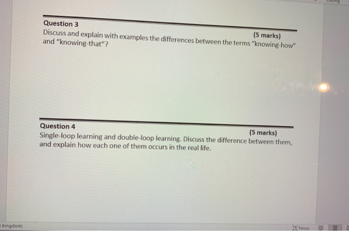 Question 3 (5 marks) Discuss and explain with