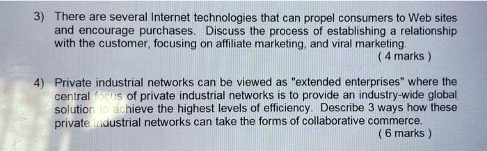 3) There are several Internet technologies that