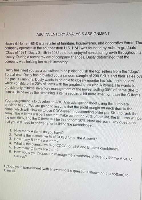 For this assignment, how is my excel spread sheet