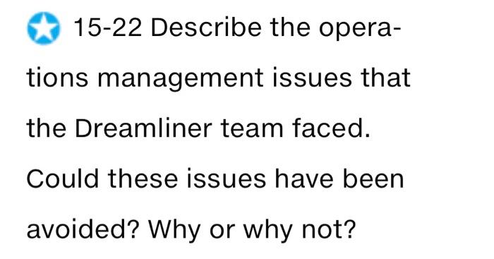 i need help 15-22 Describe the opera- tions