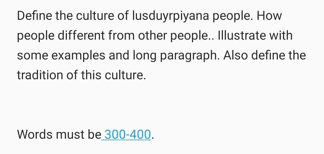 Do not copy paste from google and other websites