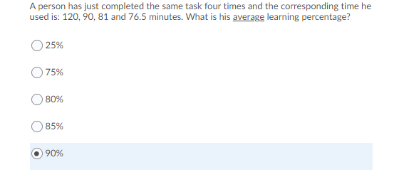 A person has just completed the same task four