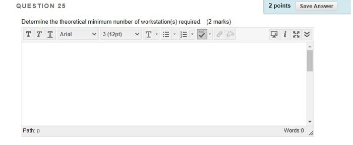 QUESTION 25 2 points Save Answer Determine the