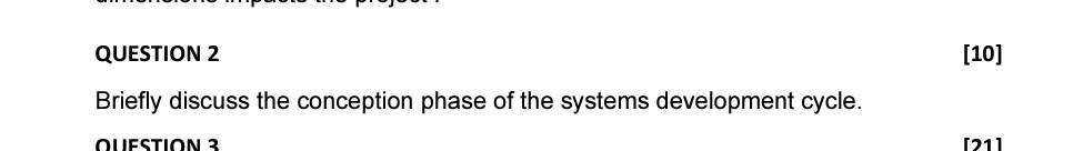 Project Management QUESTION 2 Briefly discuss the