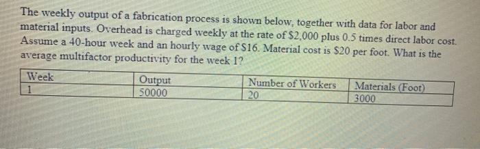 show work and please include formulas used. thank