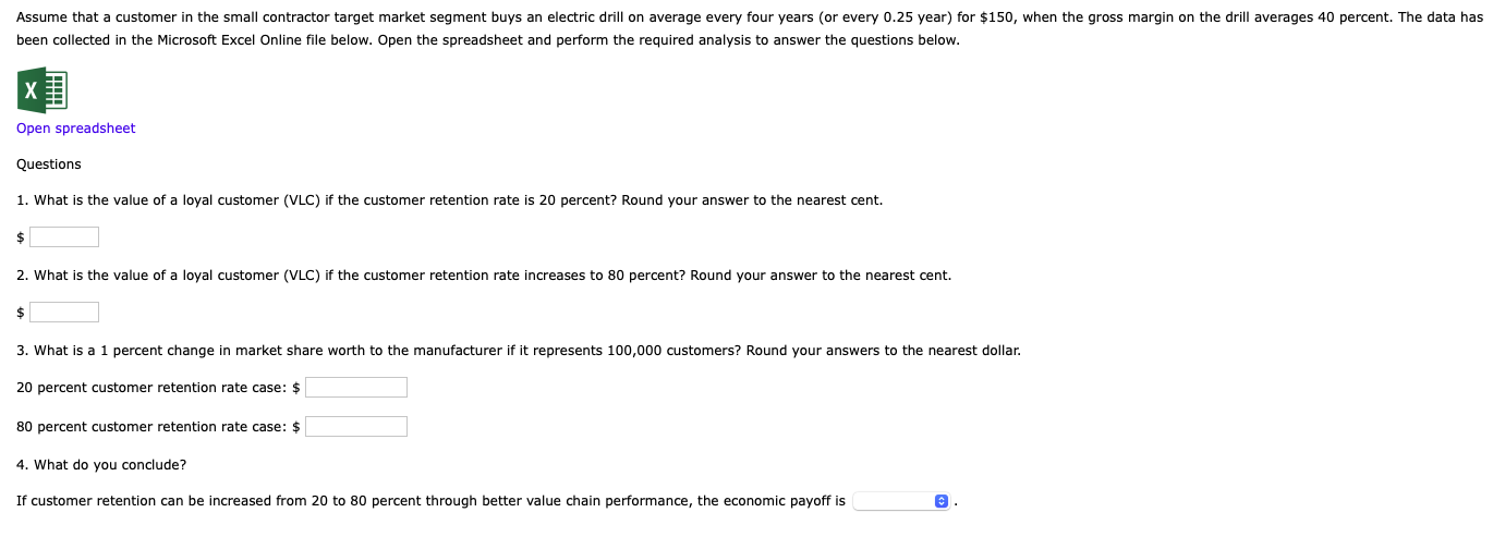 been collected in the Microsoft Excel Online file