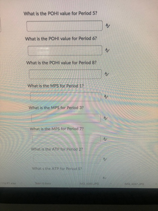 What is the POHI value for Period 5? What is the