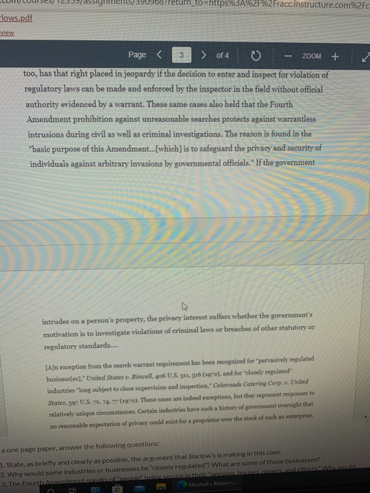 For this assignment, please read the following