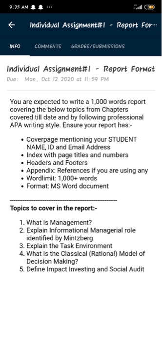 9:35 AM 52 { Individual Assignment#1 - Report