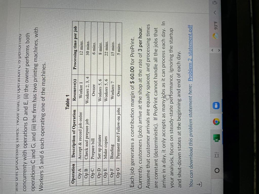 What % of arriving jobs can proprint accept each
