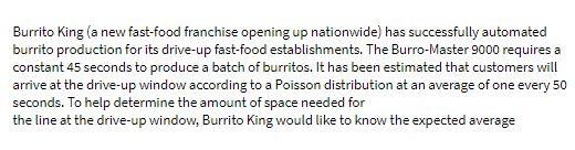 Burrito King (a new fast-food franchise opening