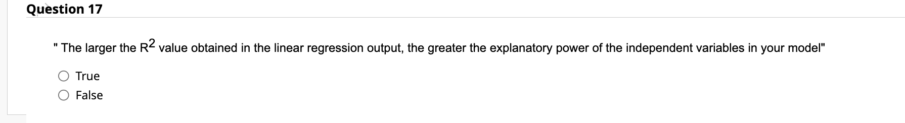 "The larger the R2 value obtained in the linear