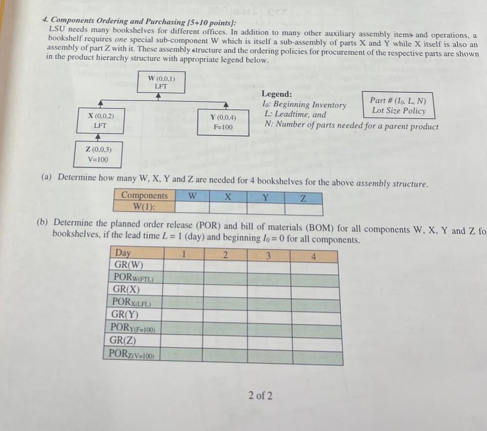 4. Components Ordering and Purchasing (5+10
