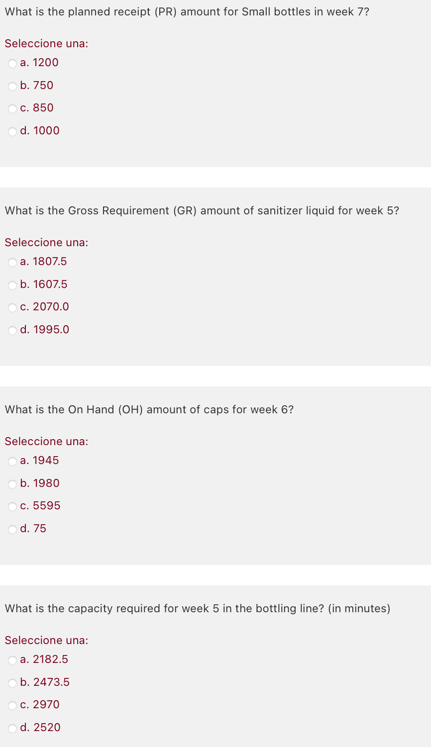 A producer of industrial sanitizer makes two