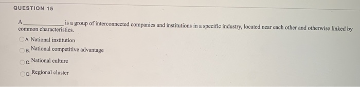 QUESTION 8 is a space where two organizations are