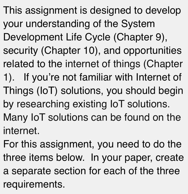 This assignment is designed to develop your