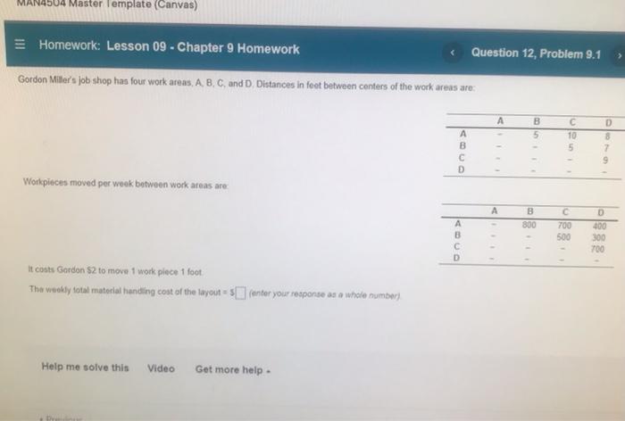 MAN4504 Master Template (Canvas) Homework: Lesson