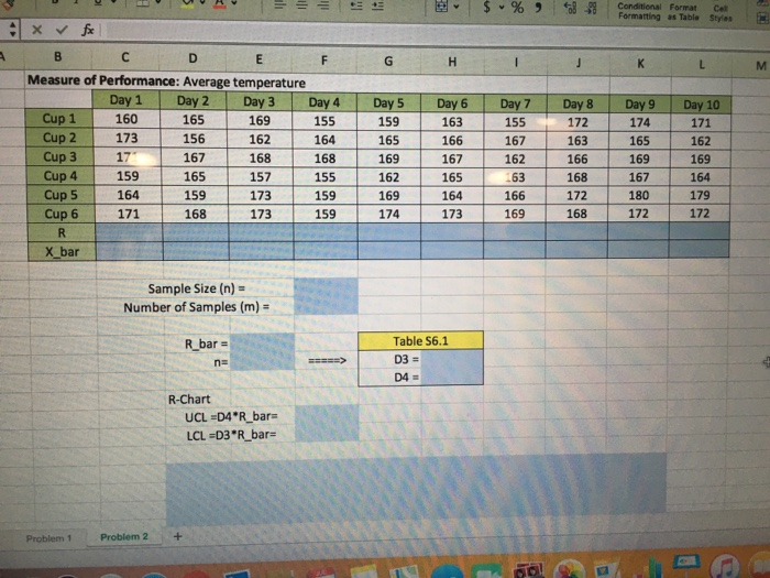 solve for the blue squares in excell. ili < $ %)