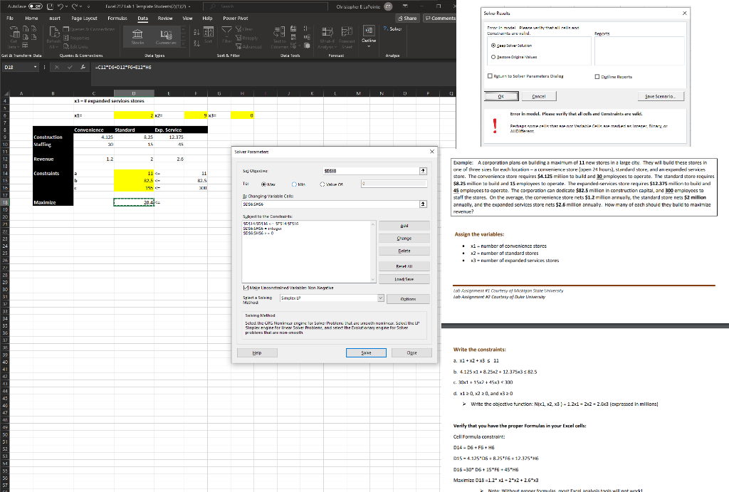 Hello! Can someone please help me with this Excel