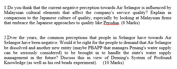 1. Do you think that the current negative