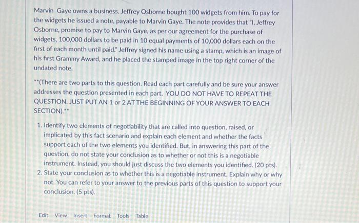 Marvin Gaye owns a business. Jeffrey Osborne