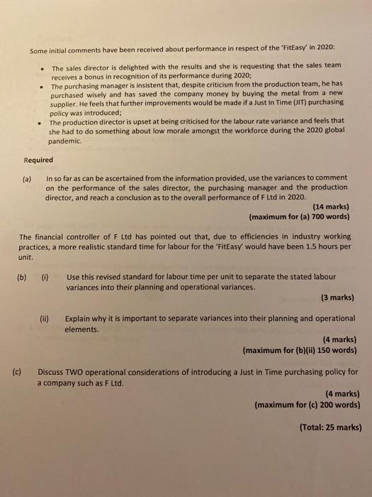 Some initial comments have been received about