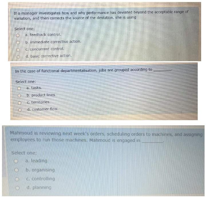 If a manager investigates how and why performance