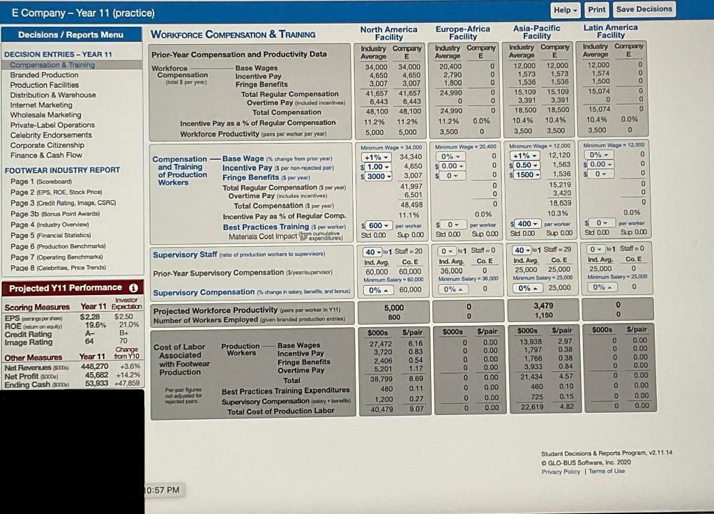 Help - Print Save Decisions E Company - Year 11