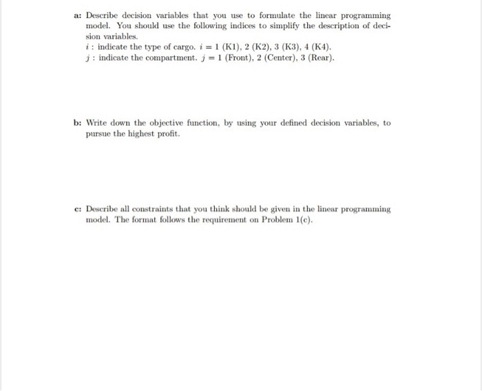 only answer part d 3 (40 points) A freight plane