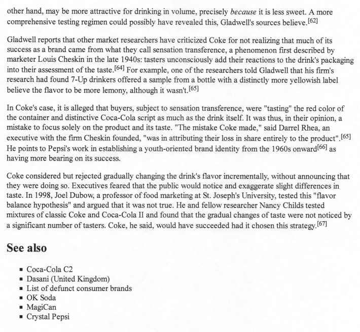 Assignment please Read Article New Coke - Write a