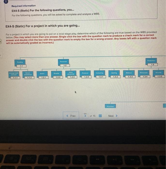 please answer Required Information EX4-5 (Static)