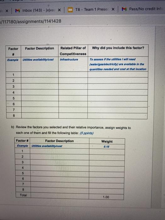 Supply Chain Question Exercise #1 (Total: 45