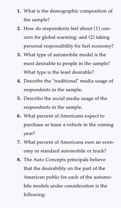 X CASE 12.2 INTEGRATED CASE Auto Concepts
