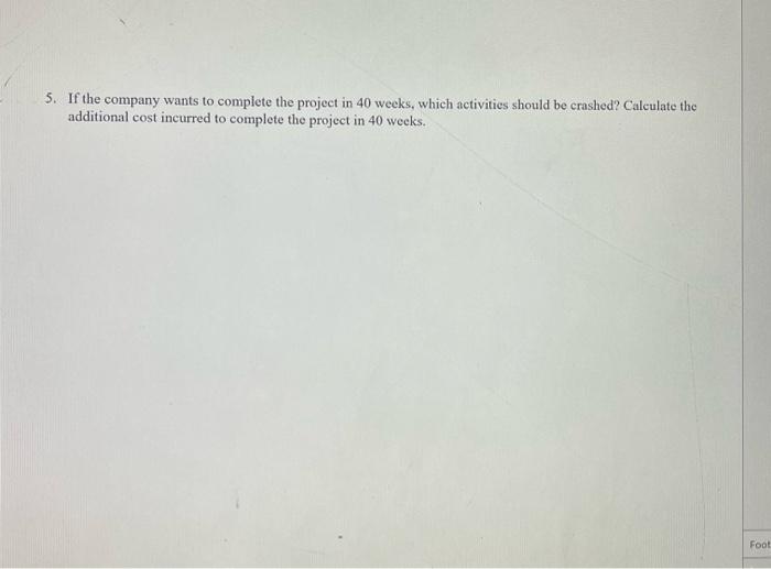 Use the following information for Problems I