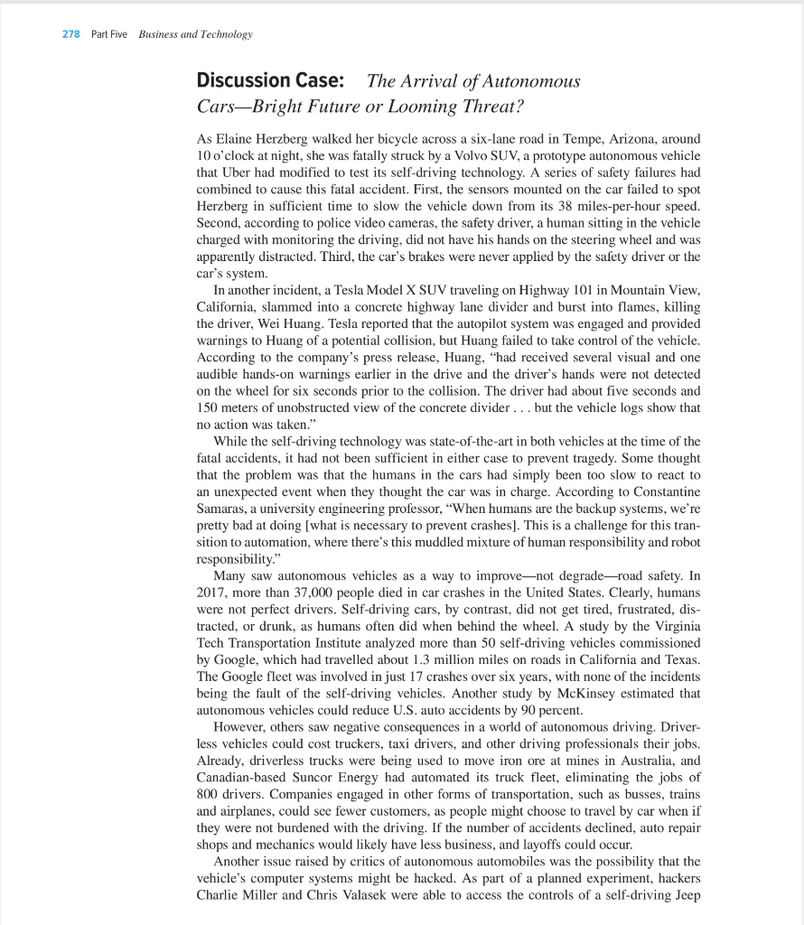 Discussion case study must include: the title of