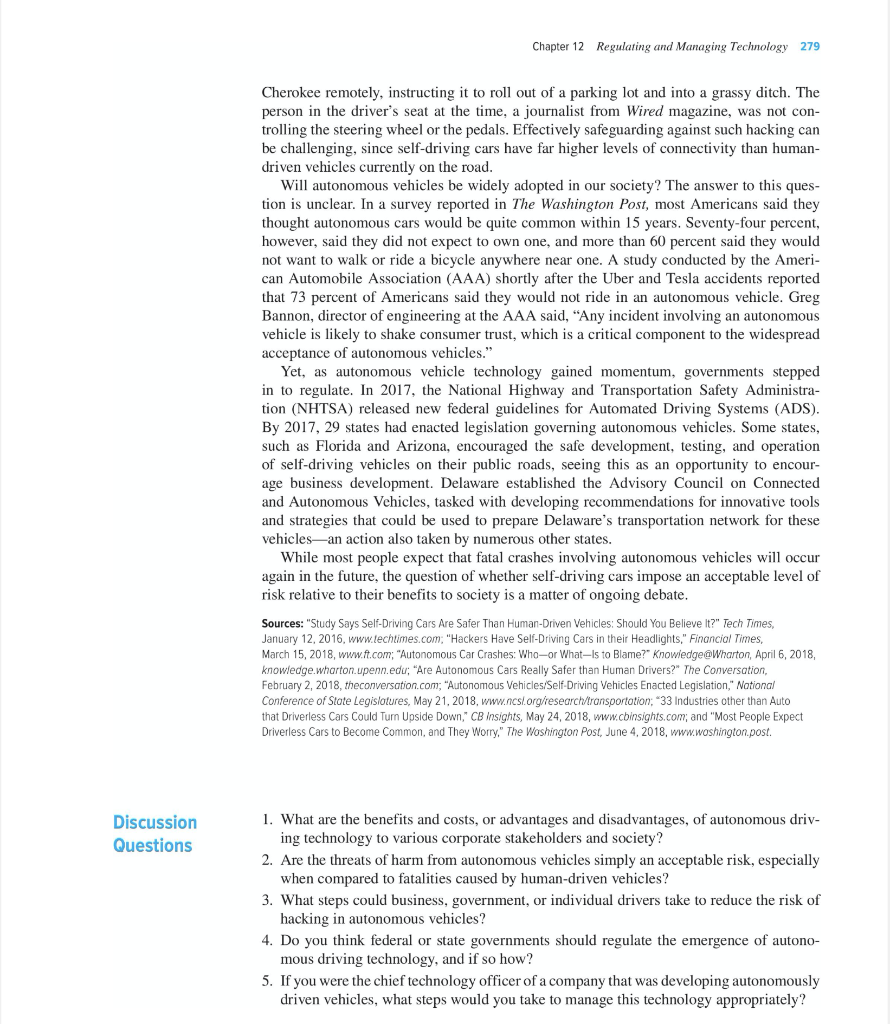 Discussion case study must include: the title of