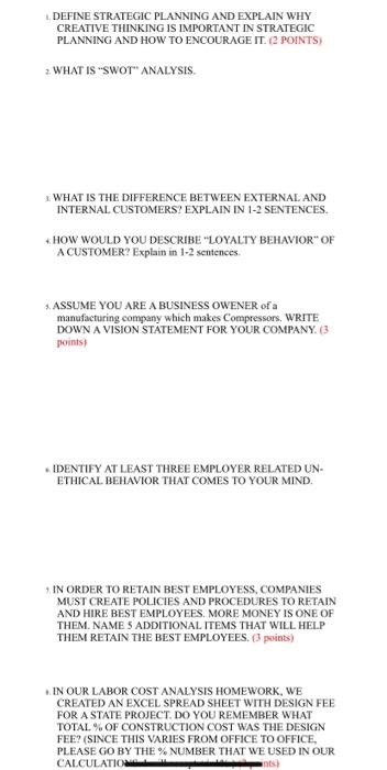 DEFINE STRATEGIC PLANNING AND EXPLAIN WHY