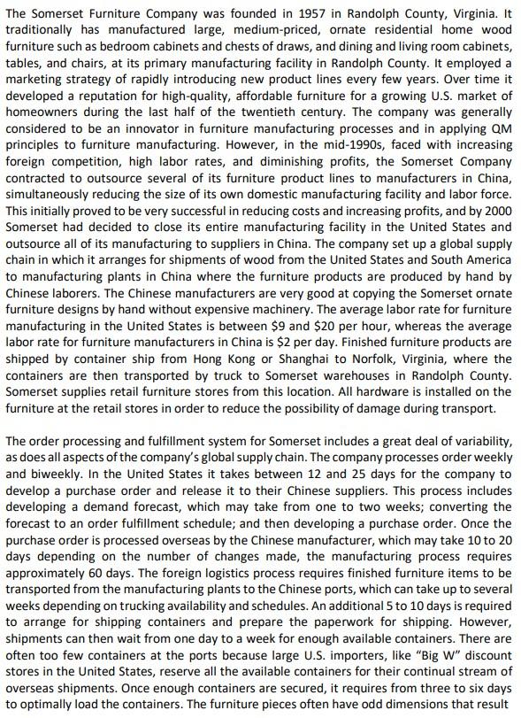 1. . Determine the product lead time by