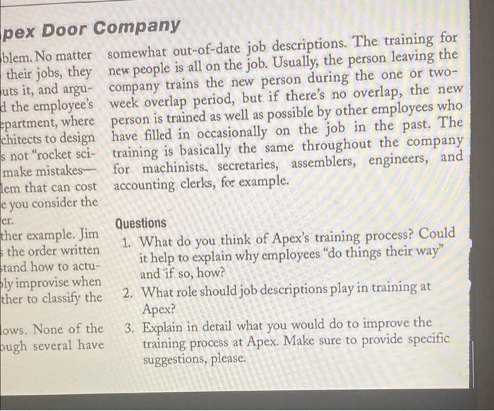 This is for my Human resource class please read