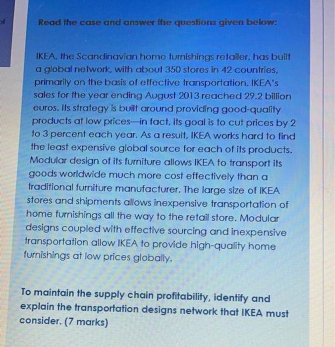 Read the case and answer the questions given