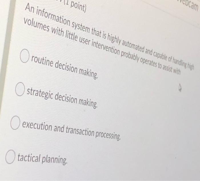 Question 29 (3 points) Using the following time