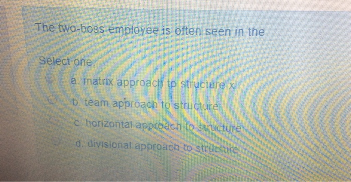 LLI TEL The two-boss employee is often seen in