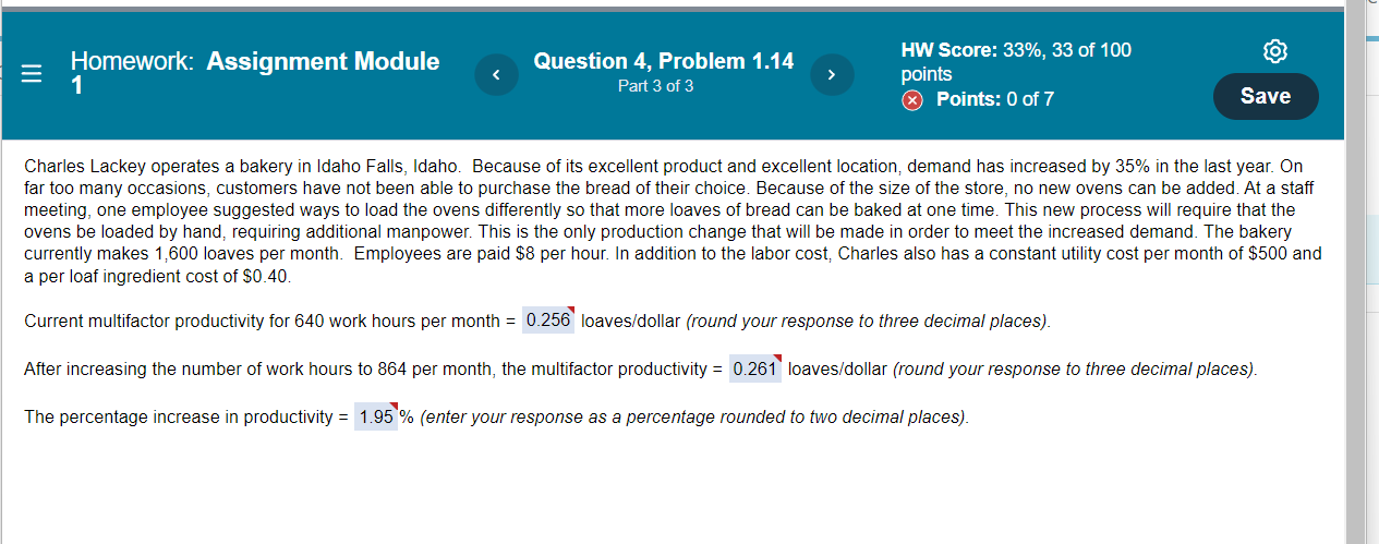 Homework: Assignment Module 1 Question 4, Problem