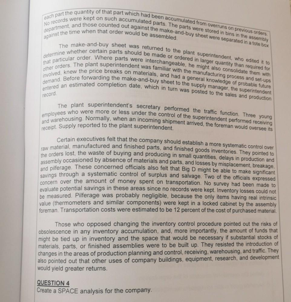QUESTION 4 (16 Marks) Answer the question based